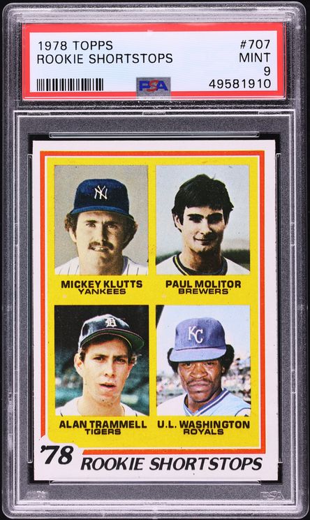 1978 Topps Paul Molitor ROOKIE #707 PSA 9 MINT