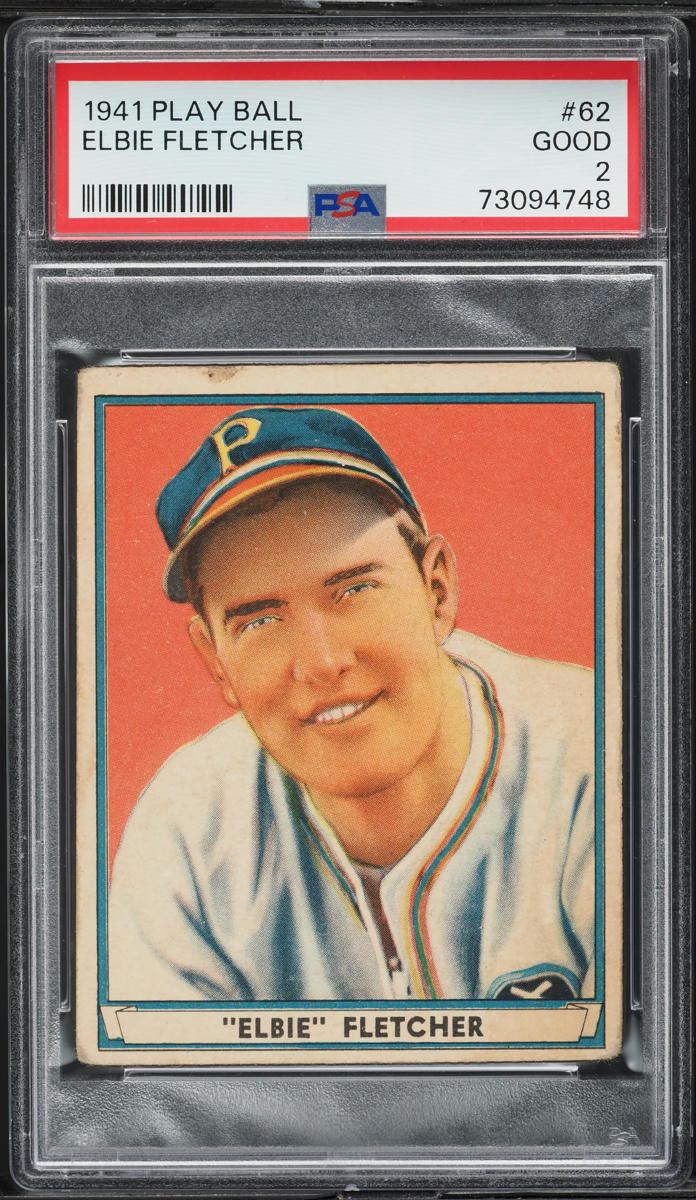 1941 Play Ball Elbie Fletcher #62 PSA 2 GD
