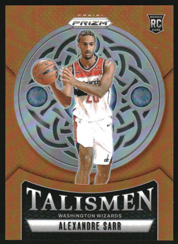 2024-25 Panini Prizm Talismen Orange Prizm #17 Alexandre Sarr RC /49