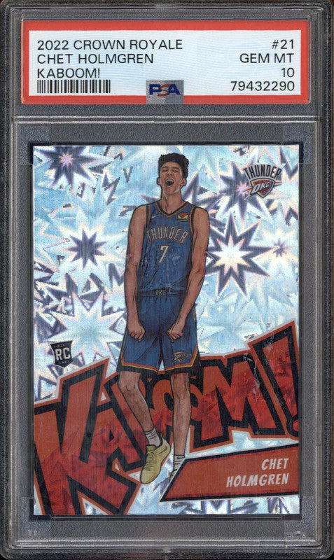 2022 Crown Royale Kaboom! #21 Chet Holmgren RC Rookie PSA 10