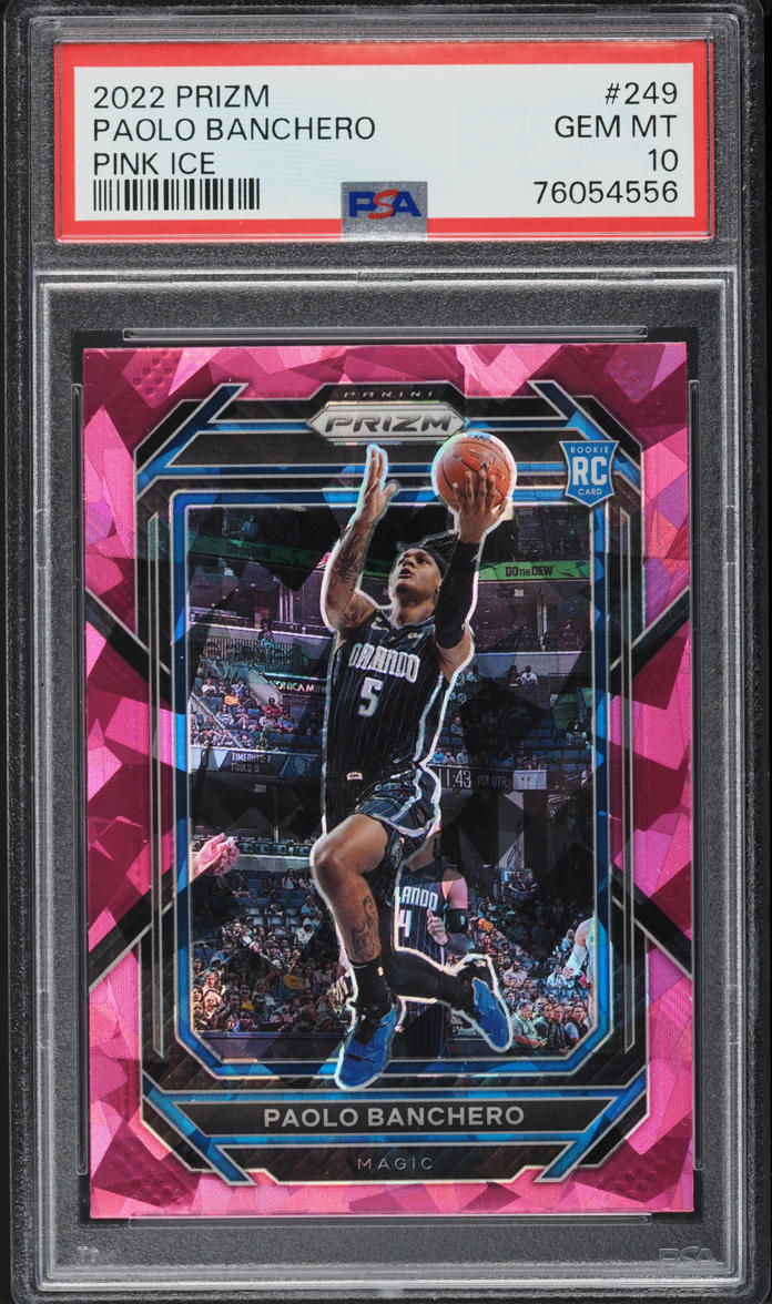 2022 Panini Prizm Pink Ice Paolo Banchero ROOKIE #249 PSA 10 GEM MINT