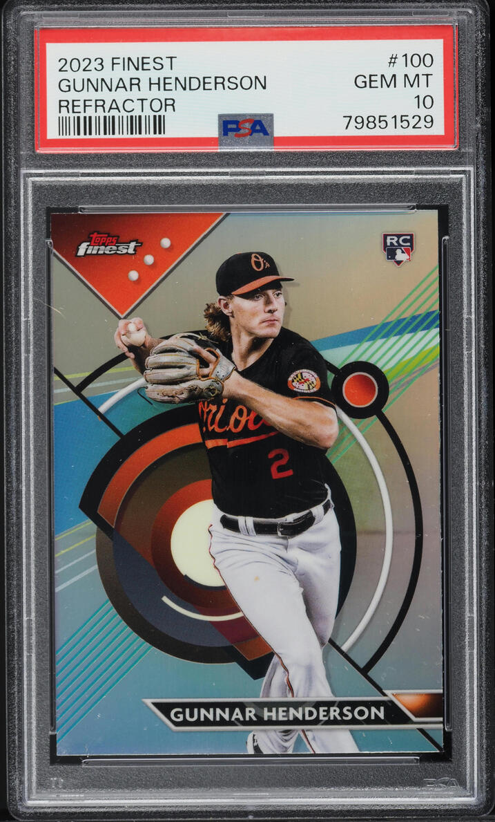 2023 Finest Refractor Gunnar Henderson ROOKIE #100 PSA 10 GEM MINT