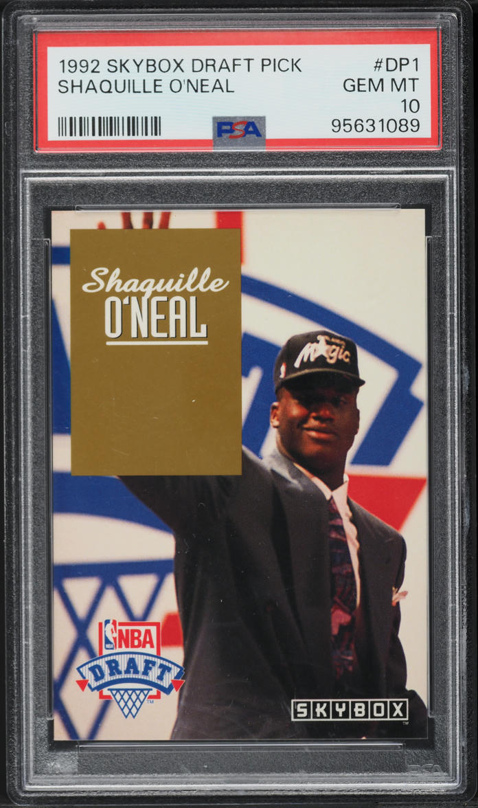 1992 Skybox Draft Picks Shaquille O'Neal ROOKIE #DP1 PSA 10 GEM MINT