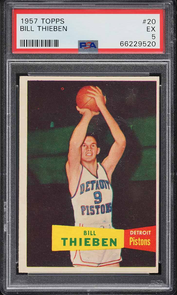 1957 Topps Basketball Bill Thieben #20 PSA 5 EX