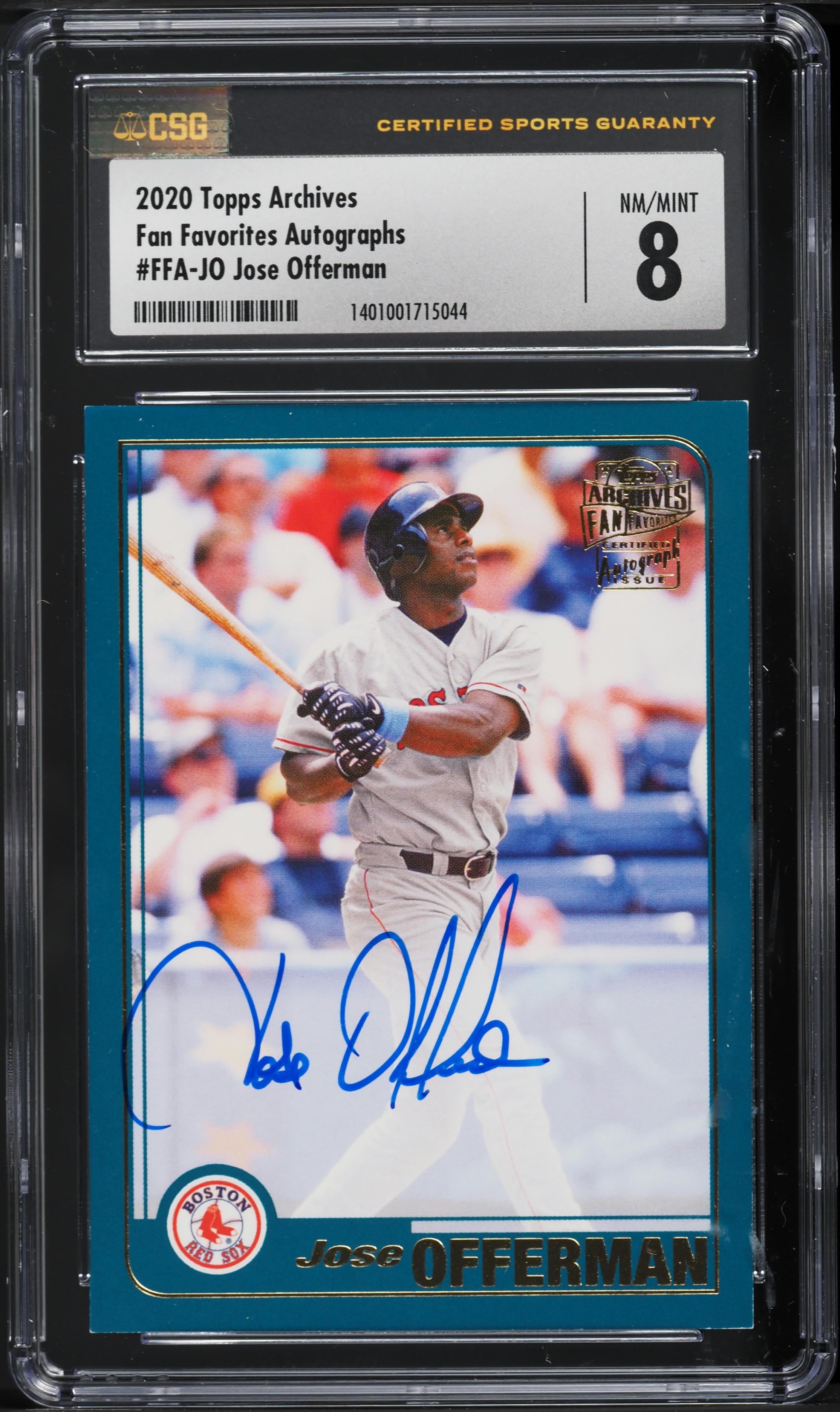 Jose Offerman #FFA-JO 2020 Topps Archives Baseball Fan Favorites Autographs