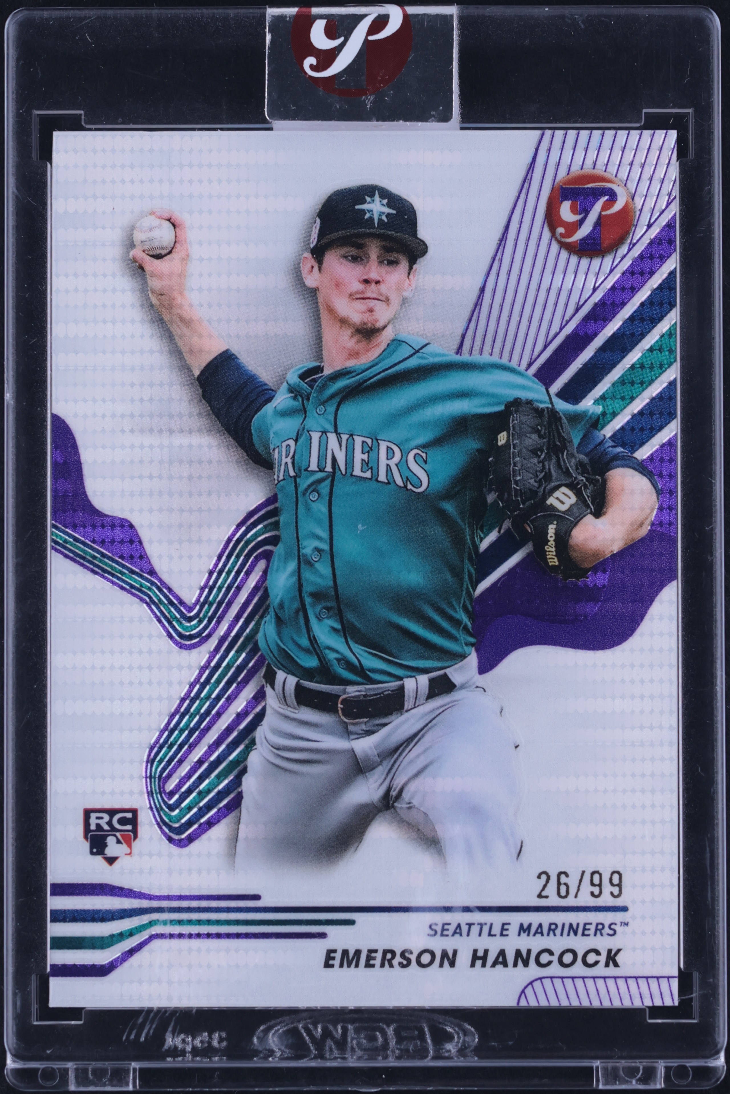 2024 Topps Pristine Purple Refractor Emerson Hancock ROOKIE /99 #218