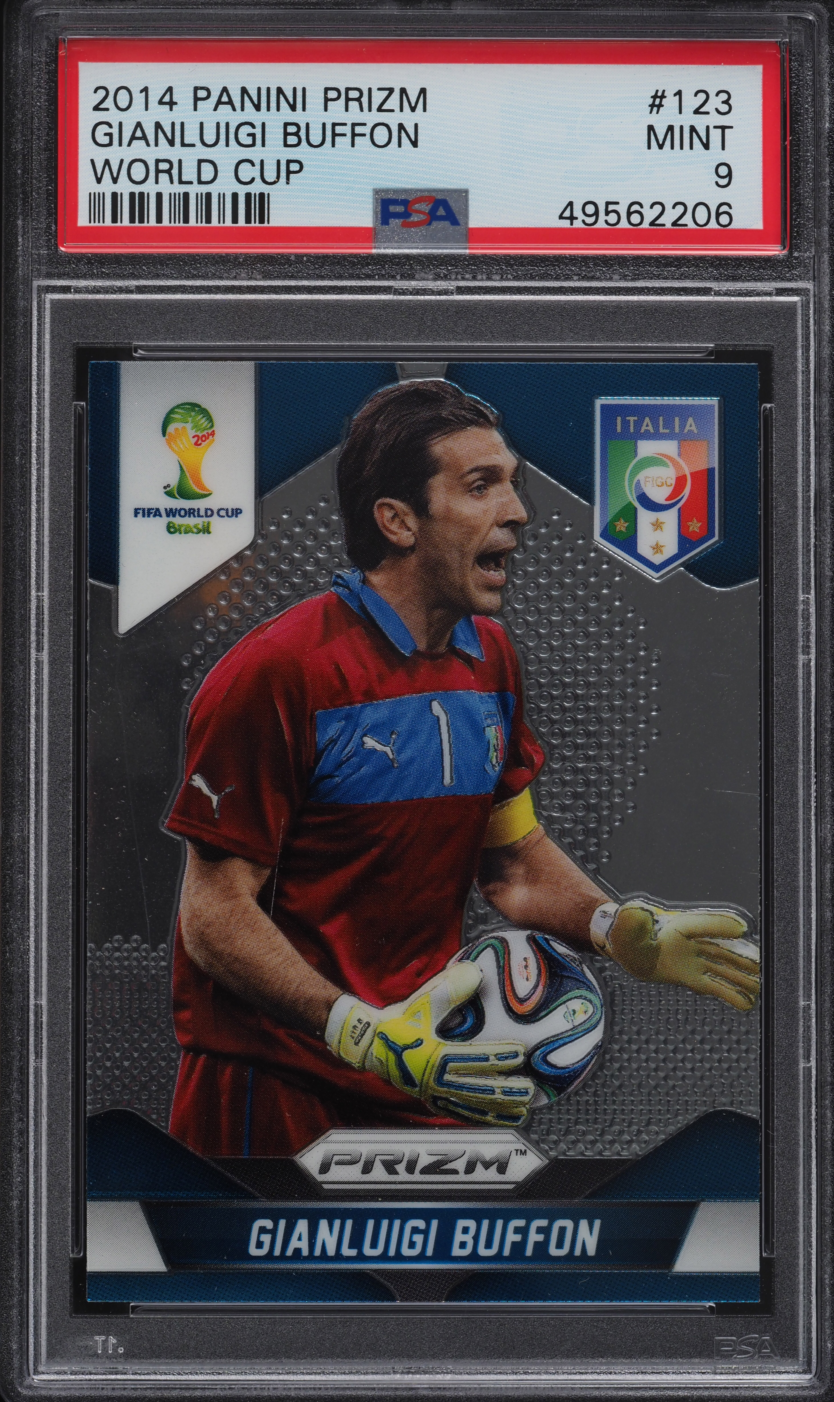2014 Panini Prizm World Cup Gianluigi Buffon #123 PSA 9 MINT