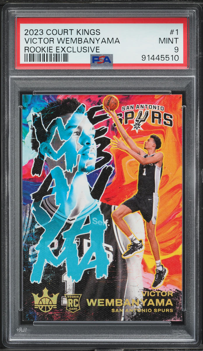 2023 Panini Court Kings Rookie Exclusive Victor Wembanyama ROOKIE #1 PSA 9 MINT