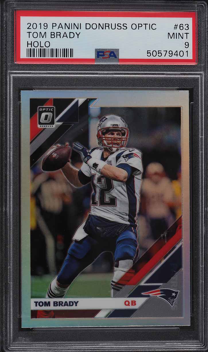 2019 Donruss Optic Holo Tom Brady #63 PSA 9 MINT