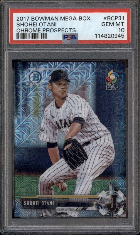 2017 Bowman Chrome Mega Box Prospects #BCP31 Shohei Ohtani PSA 10