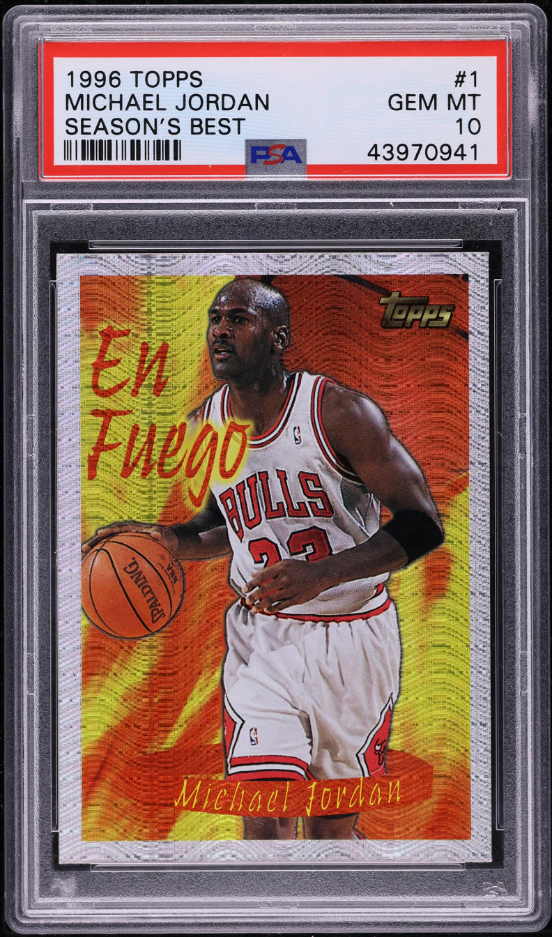 1996 Topps Season's Best Michael Jordan #1 PSA 10 GEM MINT