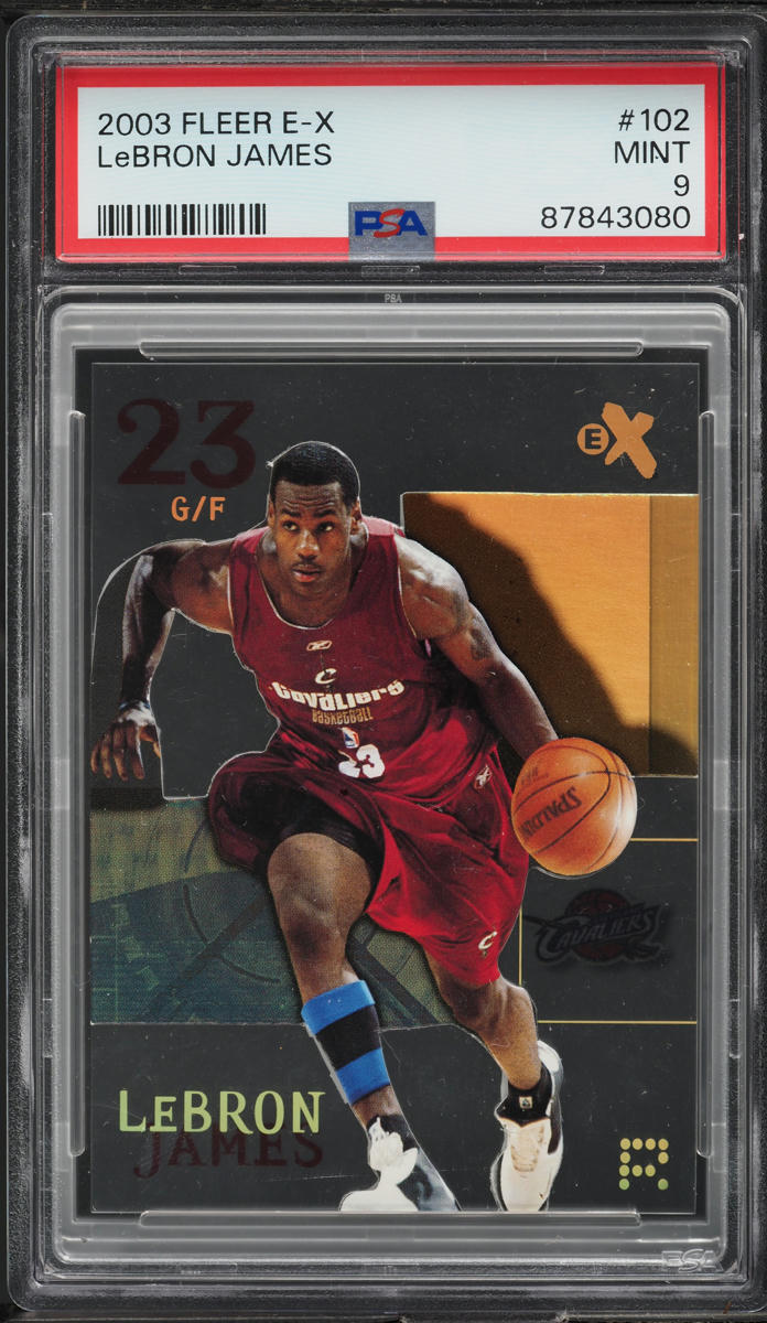 2003 Fleer E-X LeBron James ROOKIE #102 PSA 9 MINT