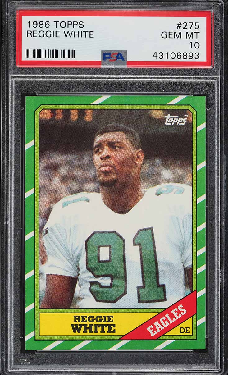 1986 Topps Football Reggie White ROOKIE #275 PSA 10 GEM MINT