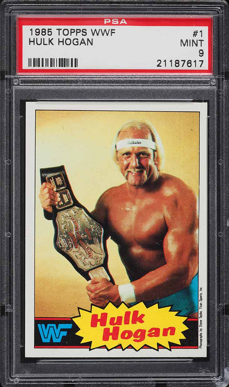 1985 Topps WWF Wrestling Hulk Hogan #1 PSA 9 MINT