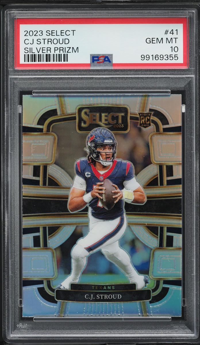 2023 Select Concourse Silver Prizm C.J. Stroud ROOKIE #41 PSA 10 GEM MINT