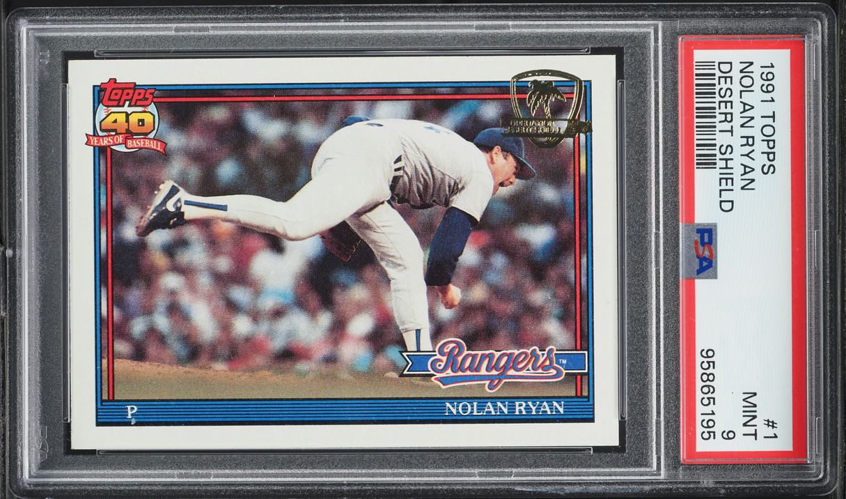 1991 Topps Desert Shield Nolan Ryan #1 PSA 9 MINT