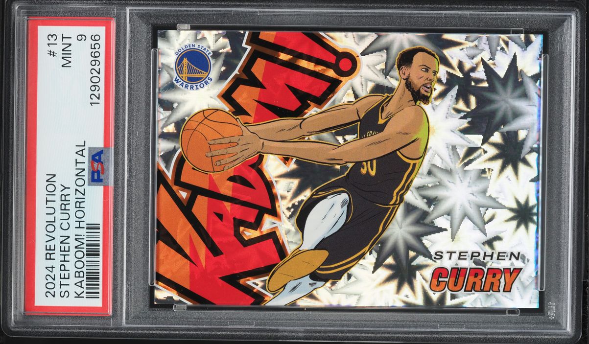 2024 Panini Revolution Horizontal Kaboom Stephen Curry #13 PSA 9 MINT