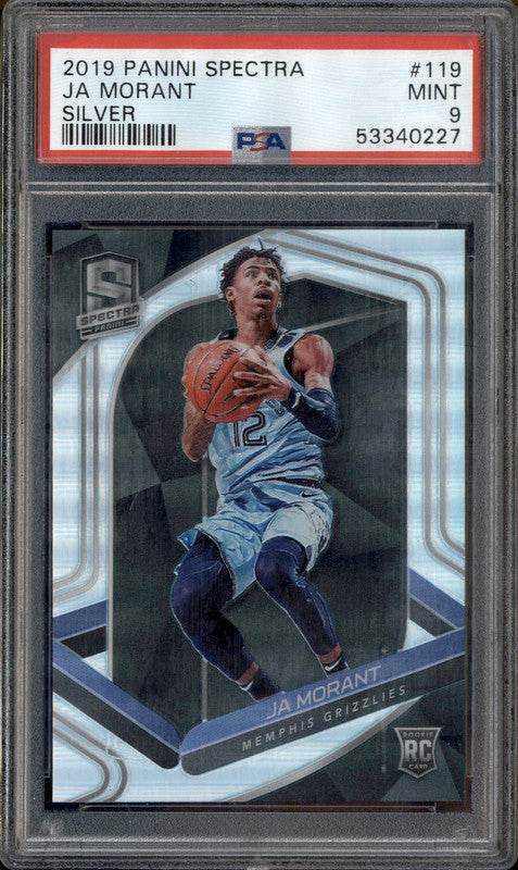 2019 Panini Spectra Silver #119 Ja Morant RC Rookie PSA 9