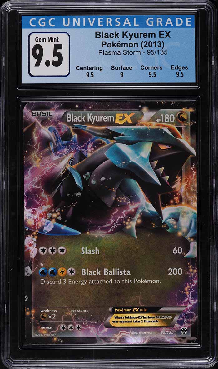 2013 Pokemon Plasma Storm Black Kyurem EX 95/135 Holo CGC 9.5 GEM MINT