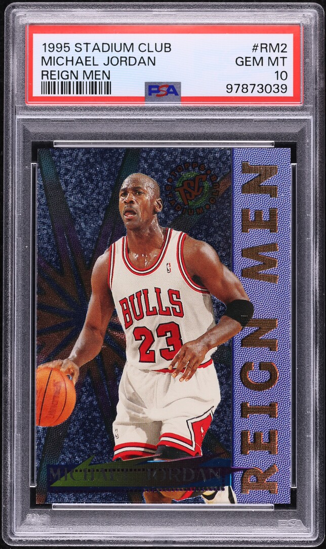1995 Stadium Club Reign Men Michael Jordan #RM2 PSA 10 GEM MINT