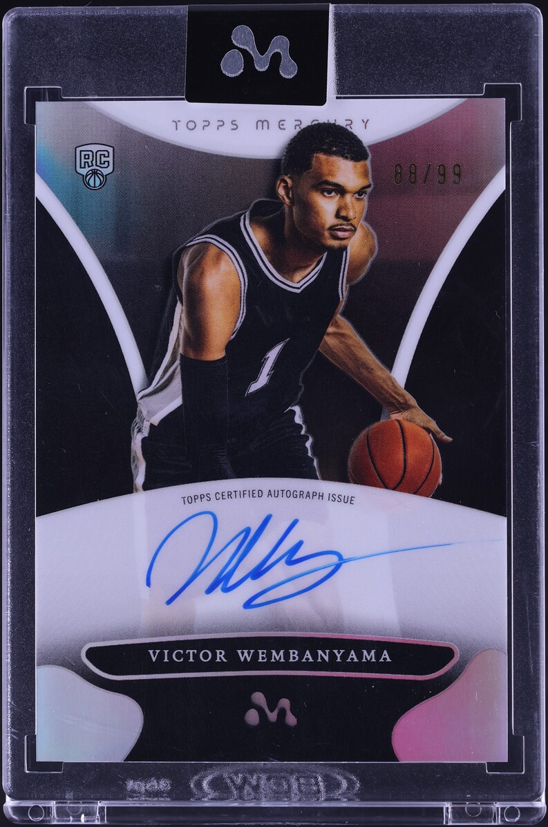 2023 Topps Mercury Refractor Victor Wembanyama ROOKIE AUTO /99 #WA-6