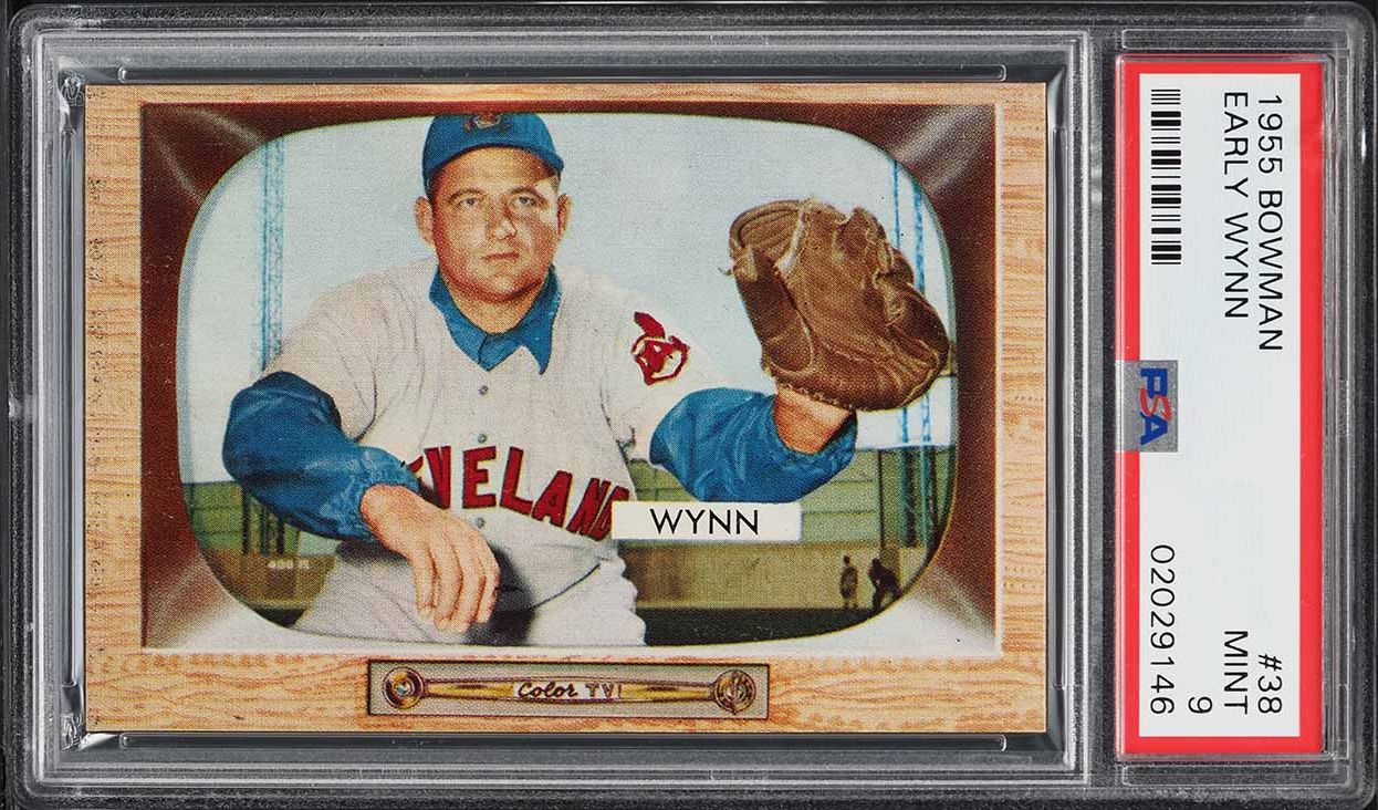 1955 Bowman Early Wynn #38 PSA 9 MINT