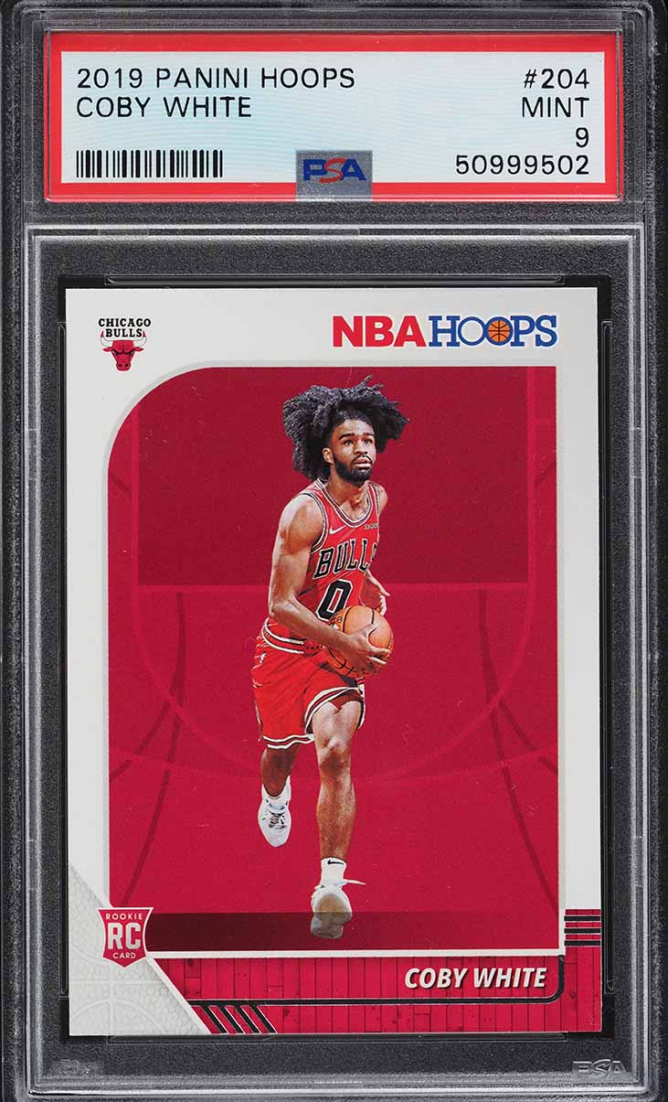 2019 Hoops Coby White ROOKIE #204 PSA 9 MINT