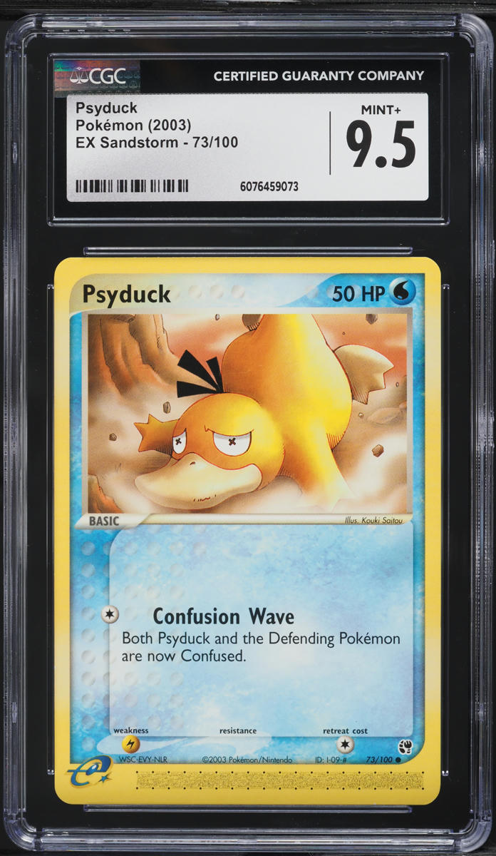2003 Pokemon Ex Sandstorm Psyduck #73 CGC 9.5 MINT+