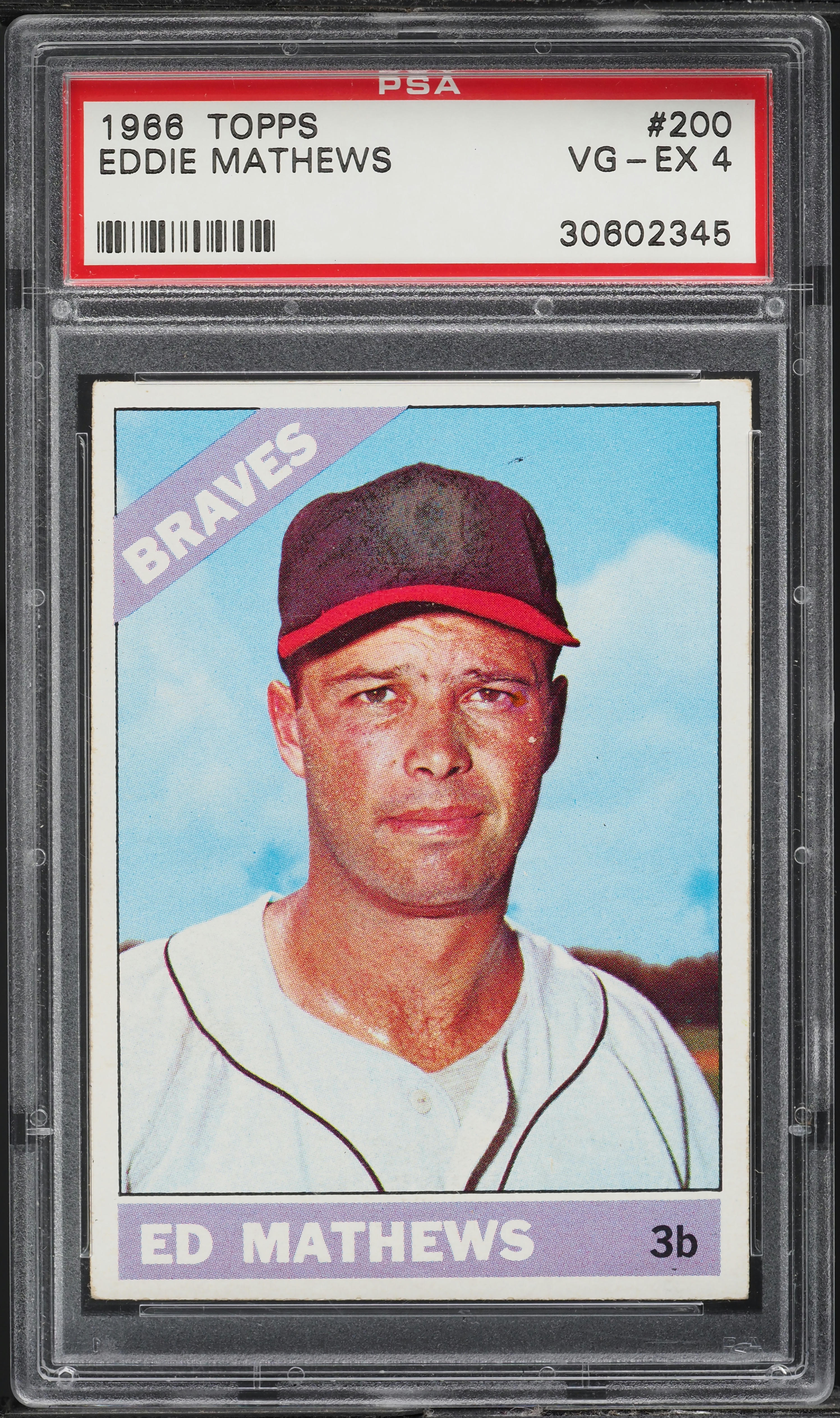 1966 Topps Eddie Mathews #200 PSA 4 VGEX