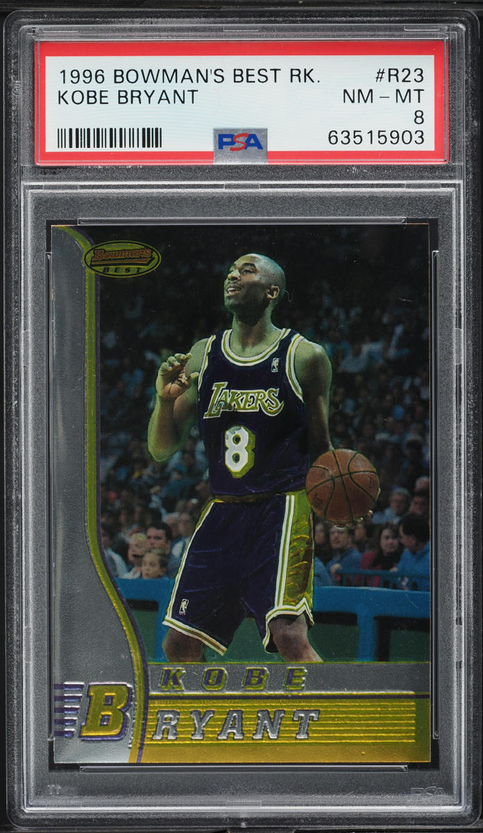 1996 Bowman's Best Kobe Bryant ROOKIE #R23 PSA 8 NM-MT