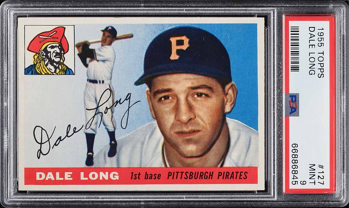 1955 Topps Dale Long ROOKIE #127 PSA 9 MINT