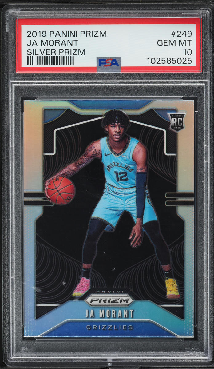 2019 Panini Prizm Silver Ja Morant ROOKIE #249 PSA 10 GEM MINT