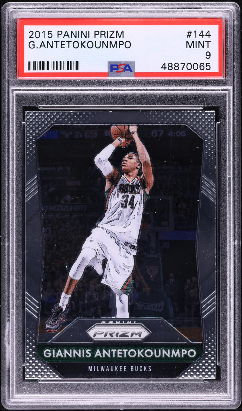 2015 Panini Prizm Giannis Antetokounmpo #144 PSA 9 MINT