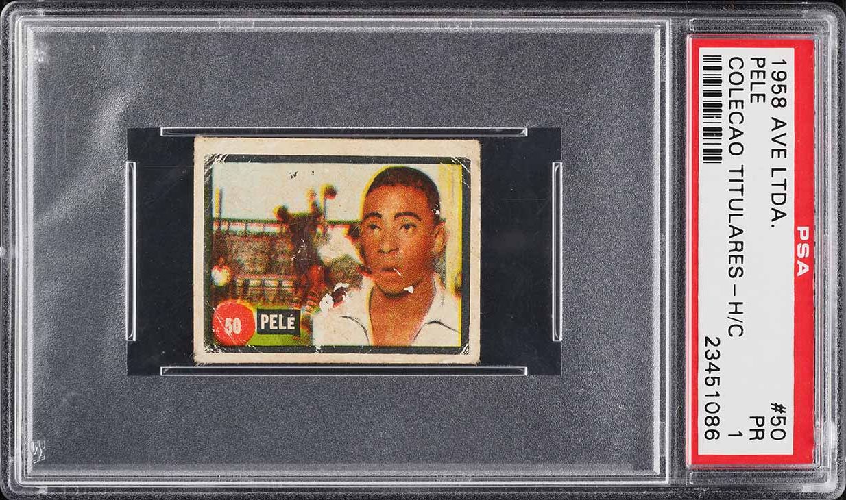 1958 Ave Colecao Titulares Soccer Pele ROOKIE #50 PSA 1 PR