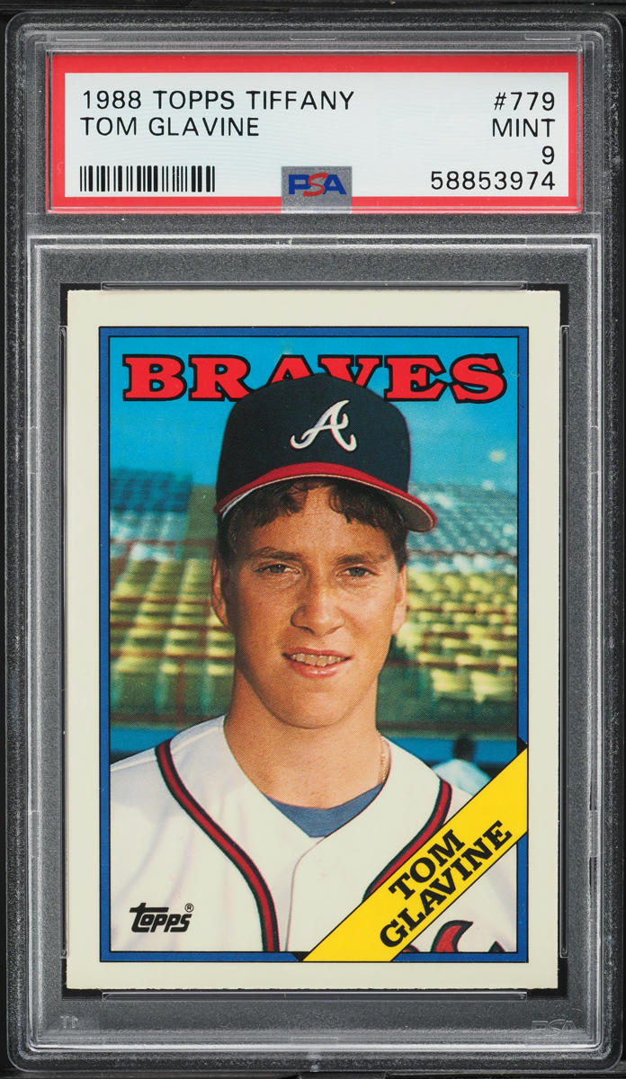 1988 Topps Tiffany Tom Glavine ROOKIE #779 PSA 9 MINT