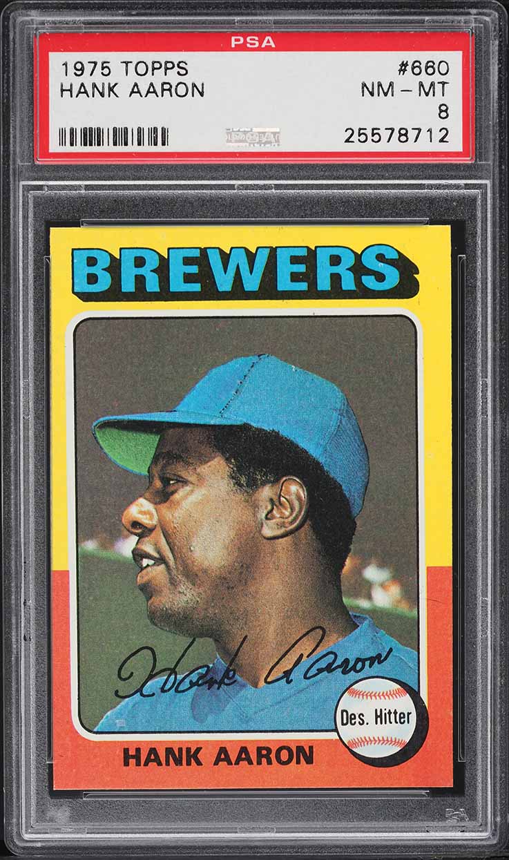 1975 Topps Hank Aaron #660 PSA 8 NM-MT