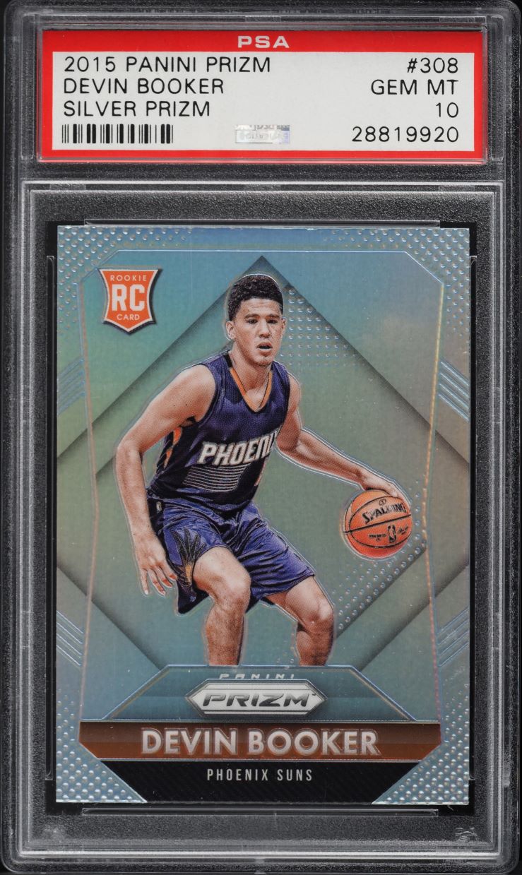 2015 Panini Prizm Silver Devin Booker ROOKIE #308 PSA 10 GEM MINT