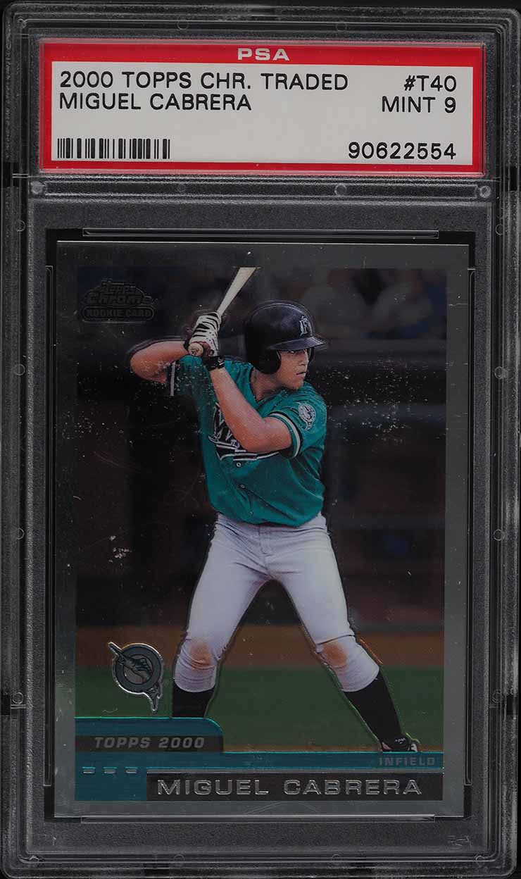 2000 Topps Chrome Traded Miguel Cabrera ROOKIE #T40 PSA 9 MINT