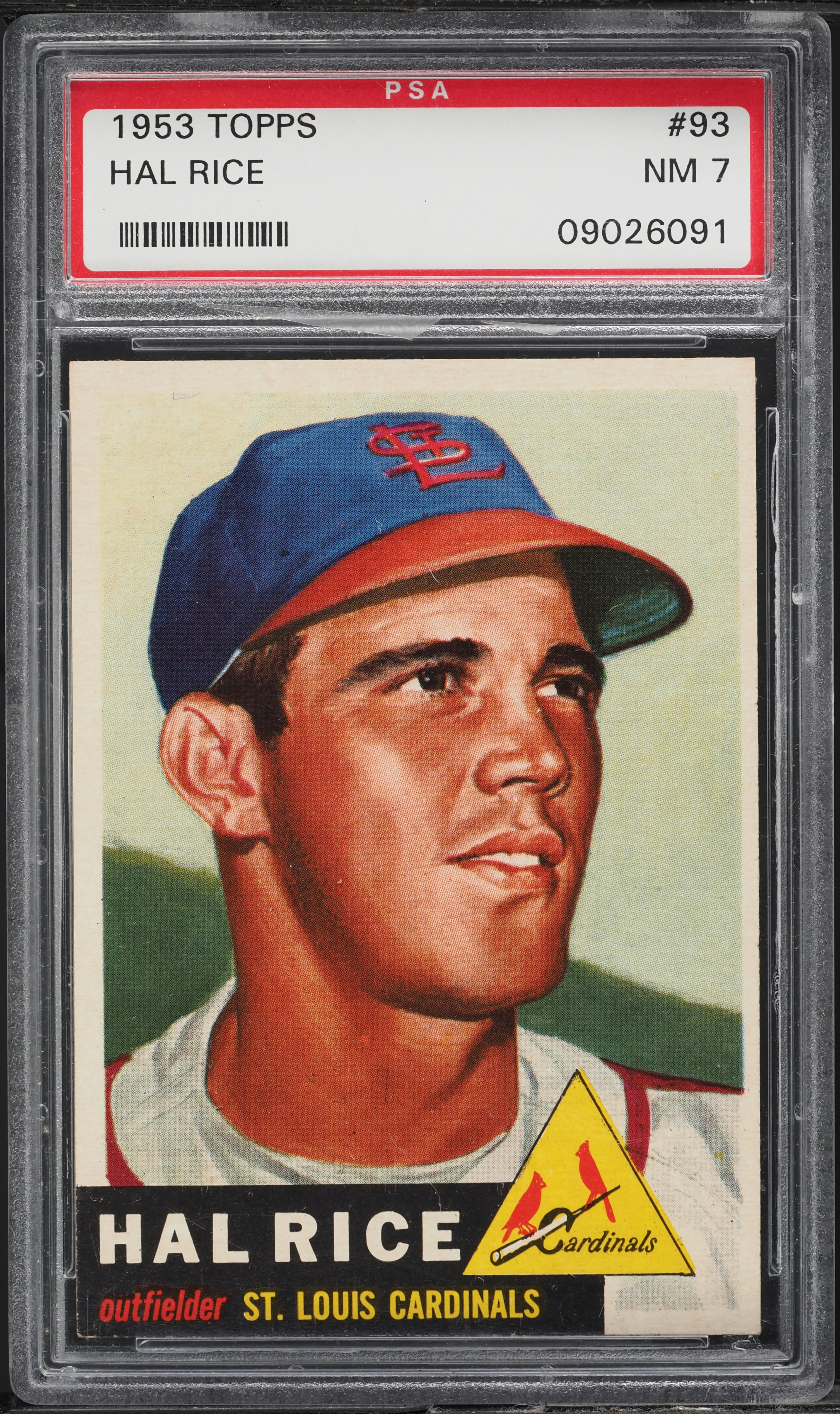 1953 Topps Hal Rice #93 PSA 7 NRMT