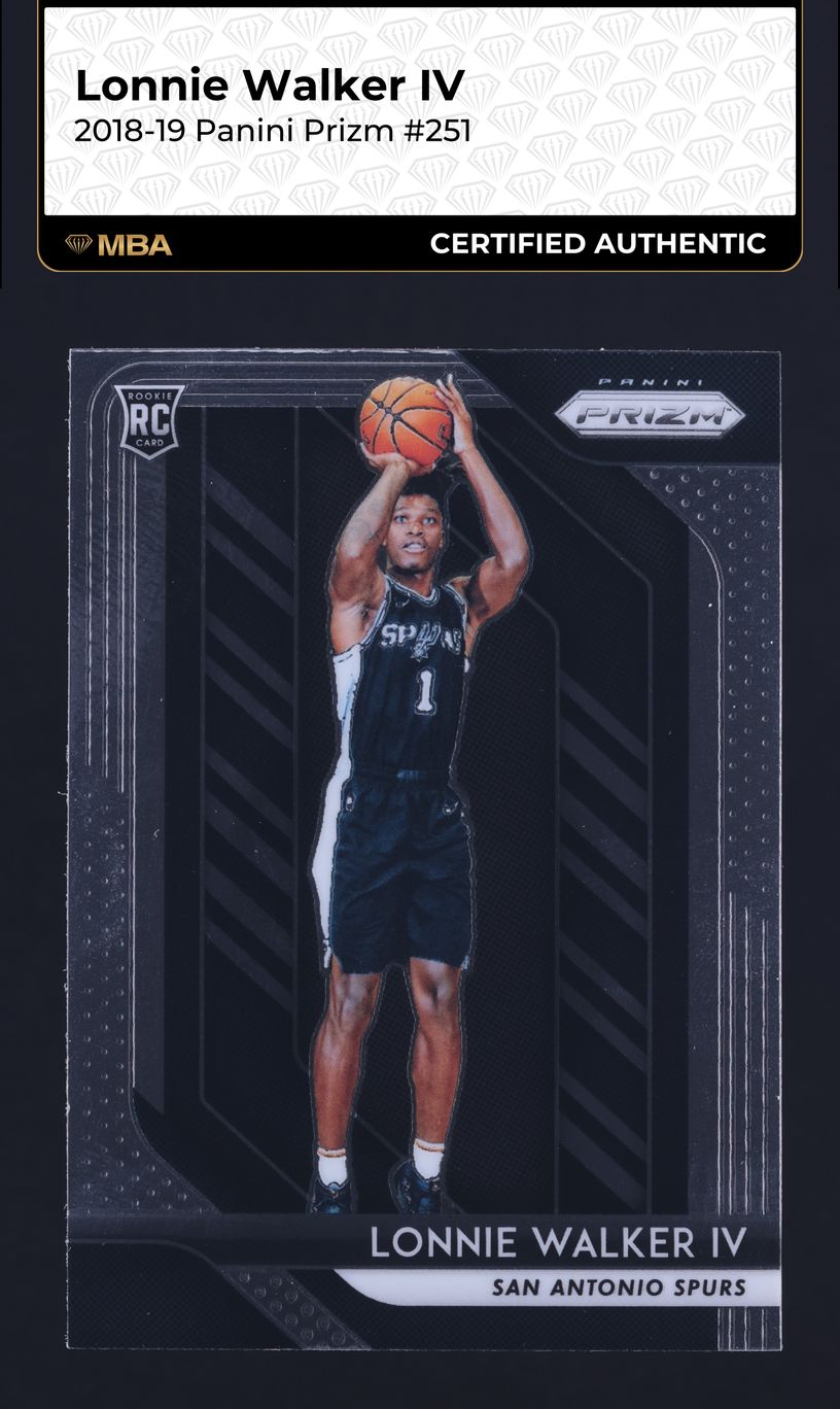 2018 Panini Prizm Lonnie Walker IV ROOKIE #251 MBA AUTH
