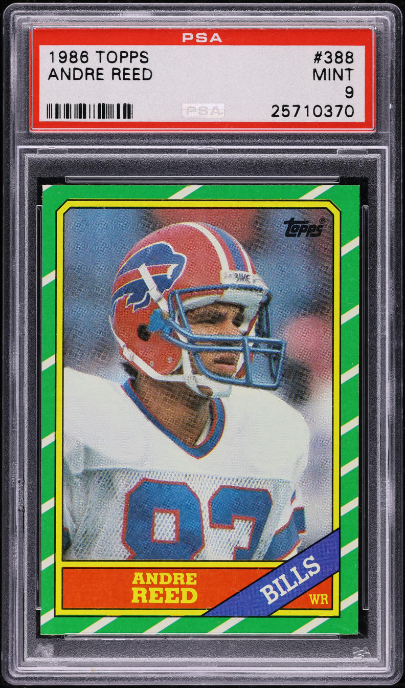 1986 Topps Football Andre Reed ROOKIE #388 PSA 9 MINT