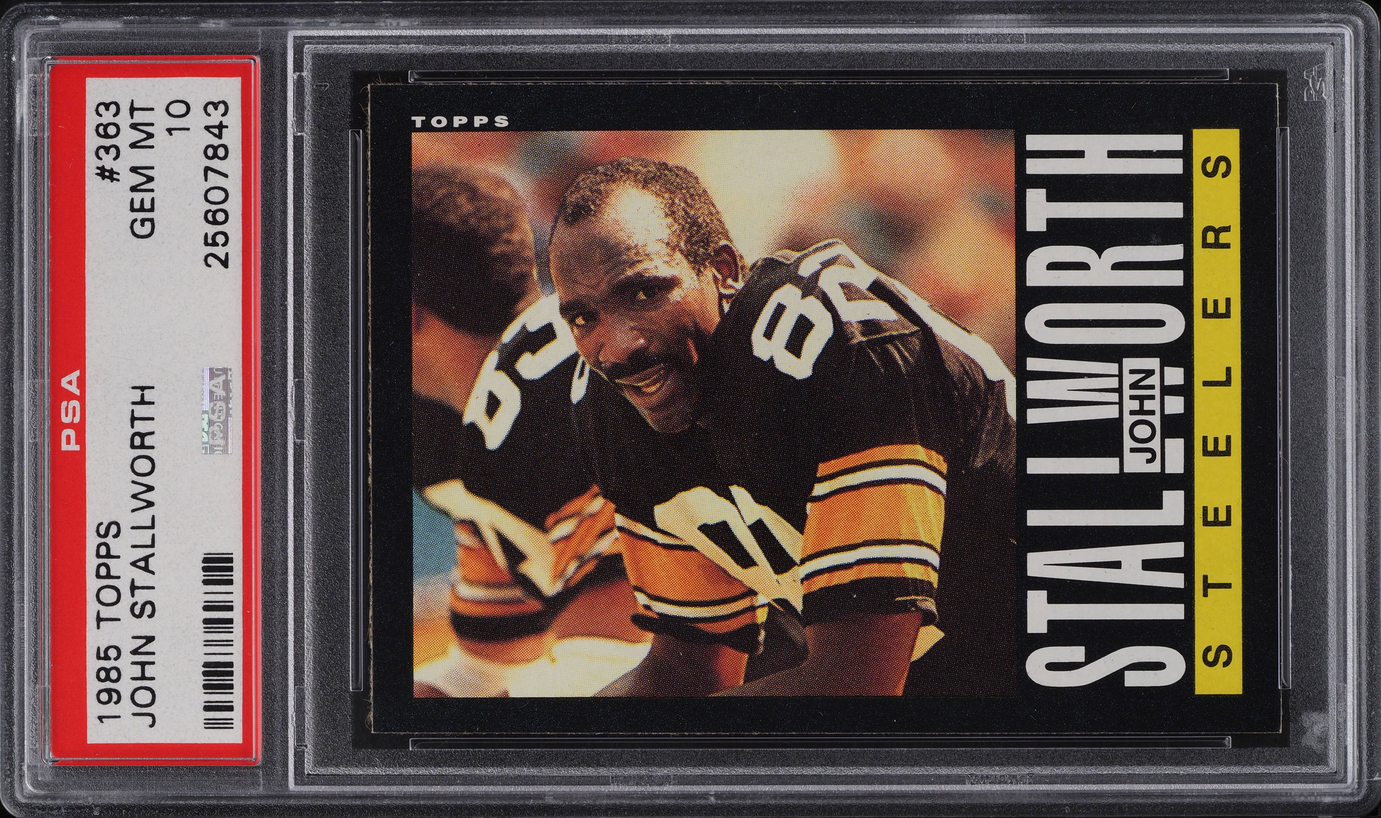 1985 Topps Football John Stallworth #363 PSA 10 GEM MINT