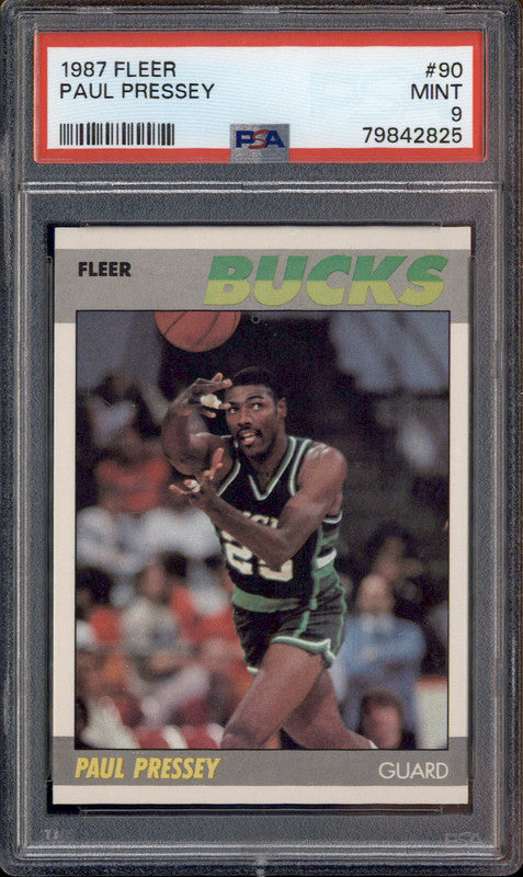 1987 Fleer #90 Paul Pressey PSA 9