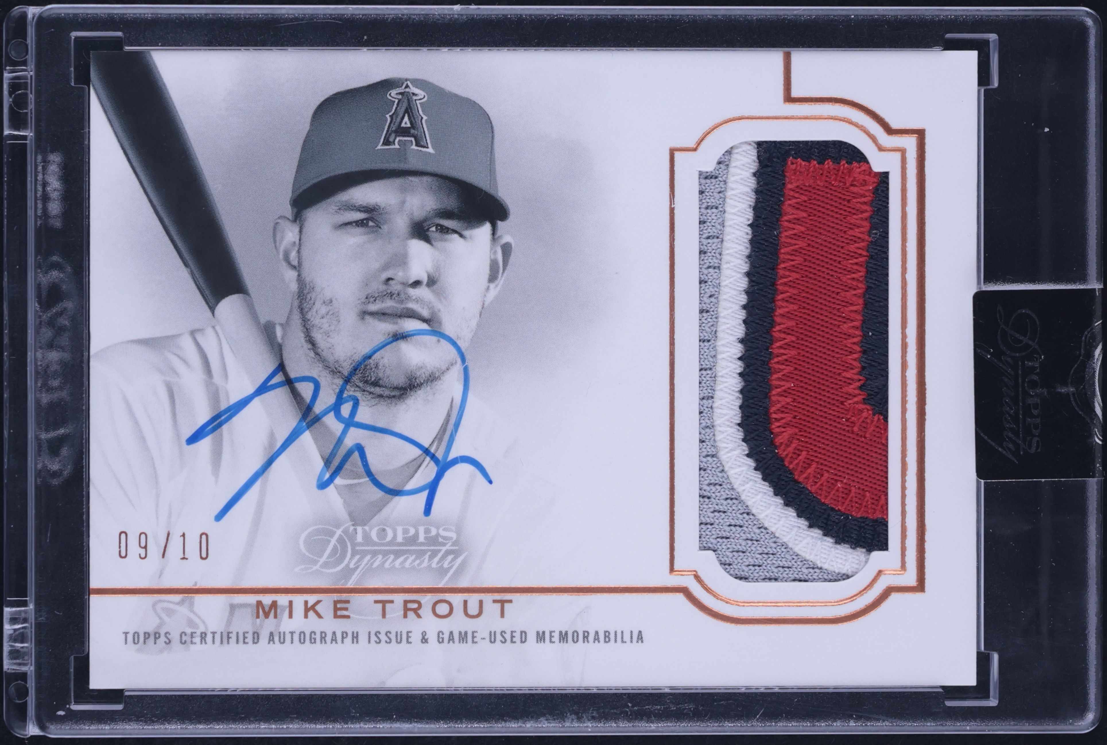 2020 Topps Dynasty Mike Trout PATCH AUTO /10 #DAP-MTR3