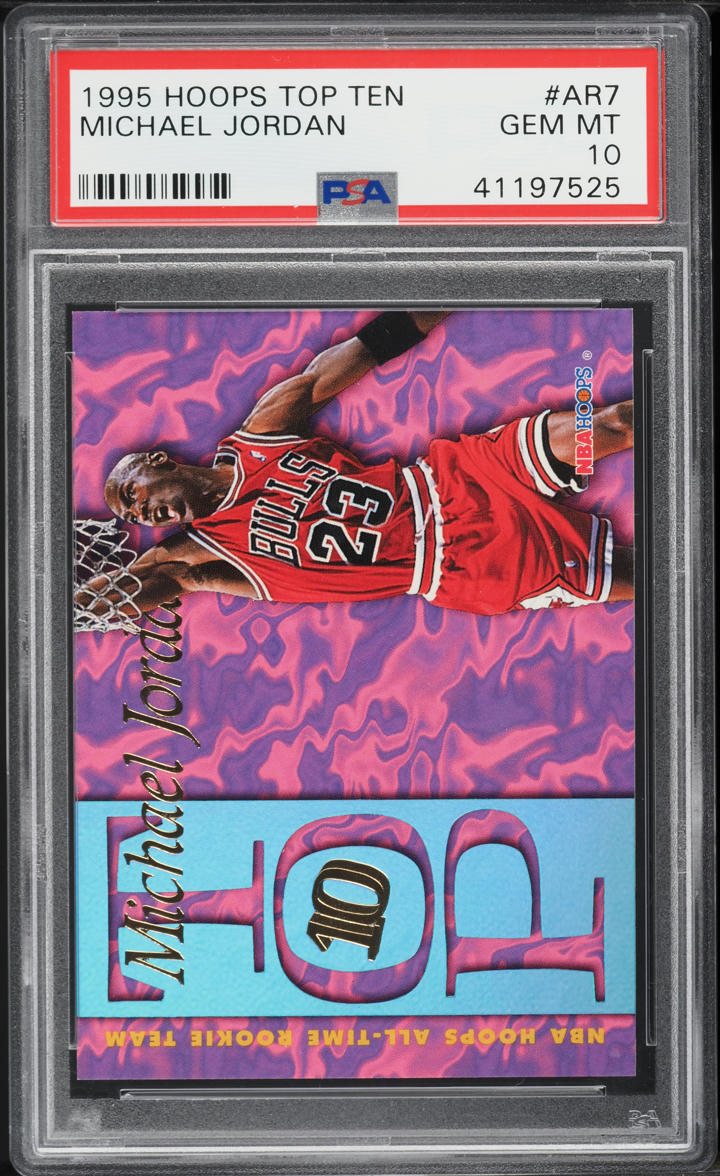 1995 Hoops Top Ten Michael Jordan #AR7 PSA 10 GEM MINT