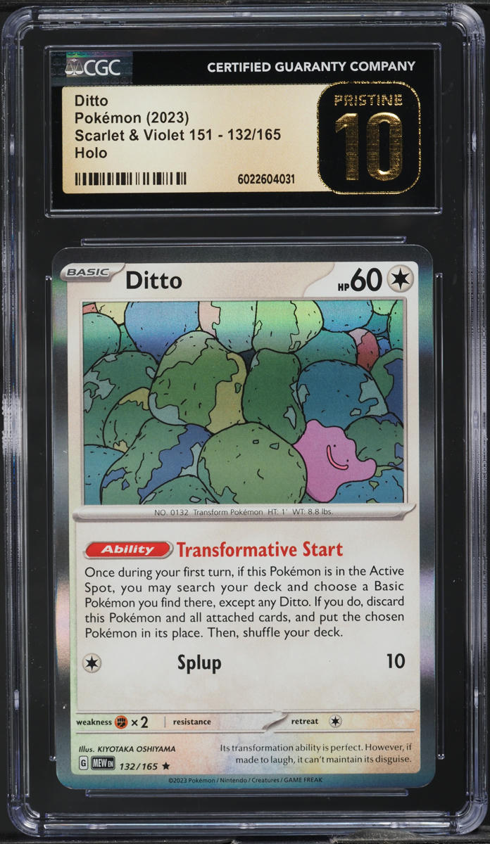 2023 Pokemon Scarlet & Violet 151 Holo Ditto #132 CGC 10 PRISTINE