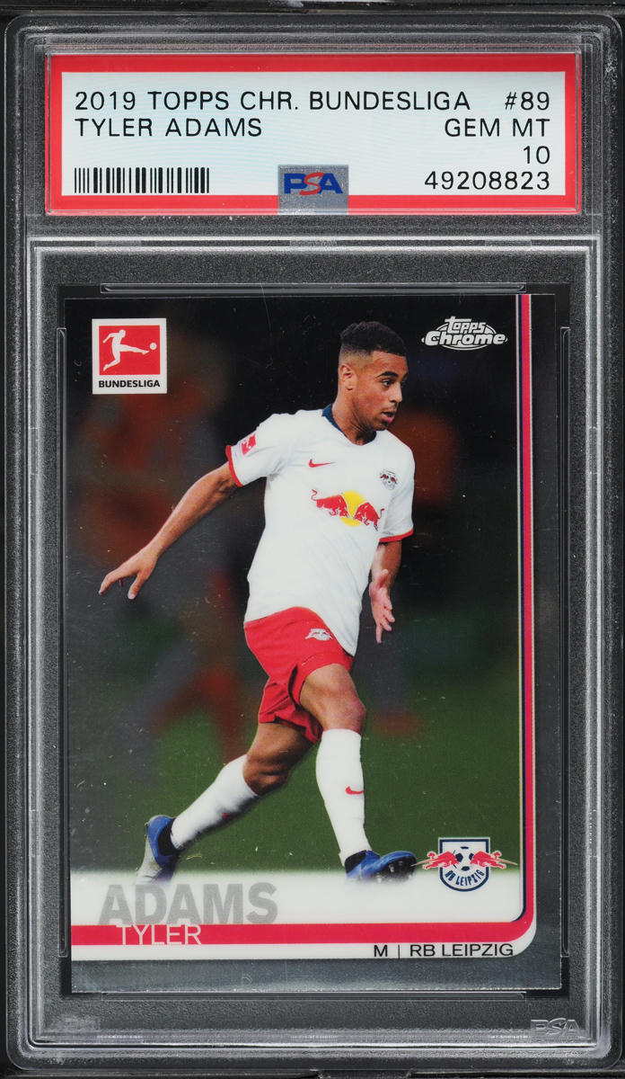 2019 Topps Chrome Bundesliga Tyler Adams ROOKIE #89 PSA 10 GEM MINT