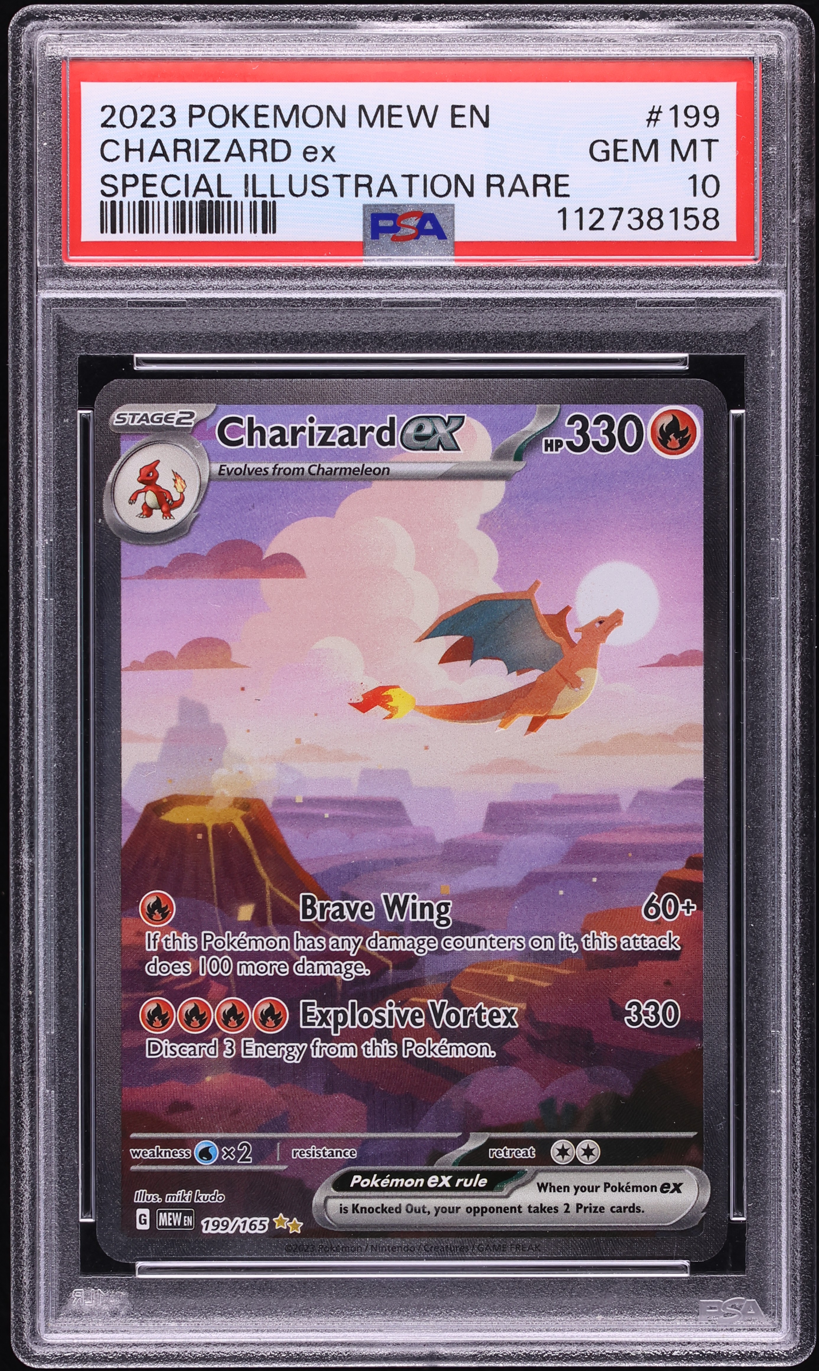 2023 Pokemon Scarlet & Violet 151 SIR Charizard EX #199 PSA 10 GEM MINT