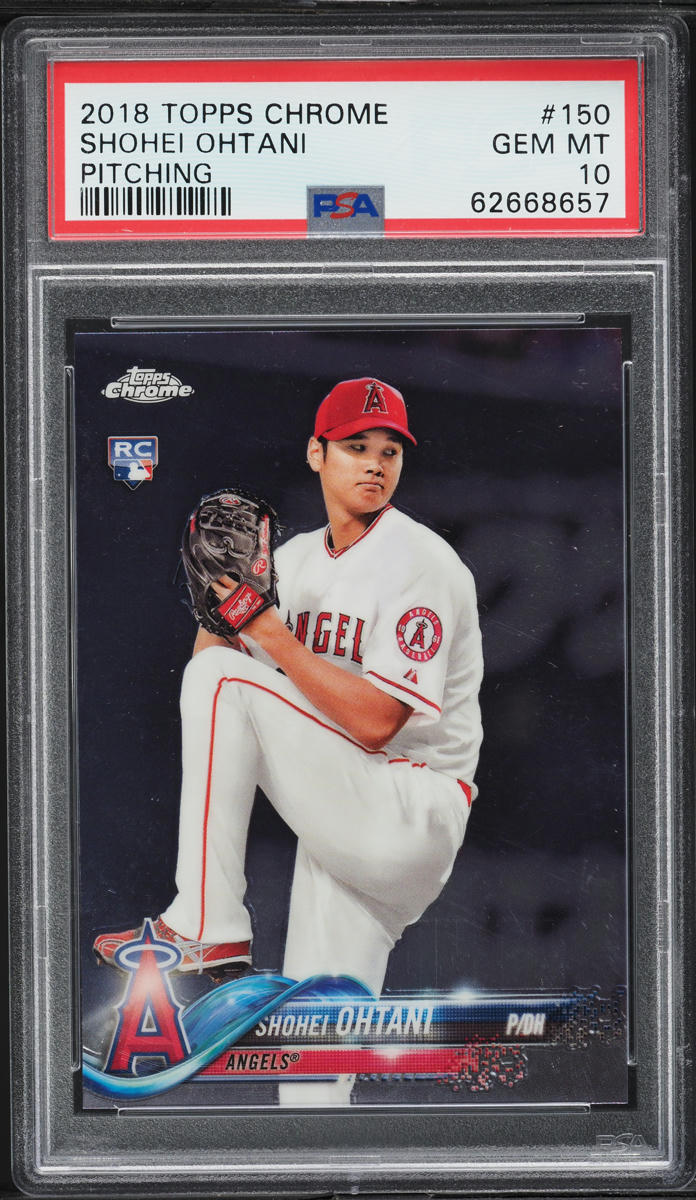 2018 Topps Chrome Pitching Shohei Ohtani ROOKIE #150 PSA 10 GEM MINT
