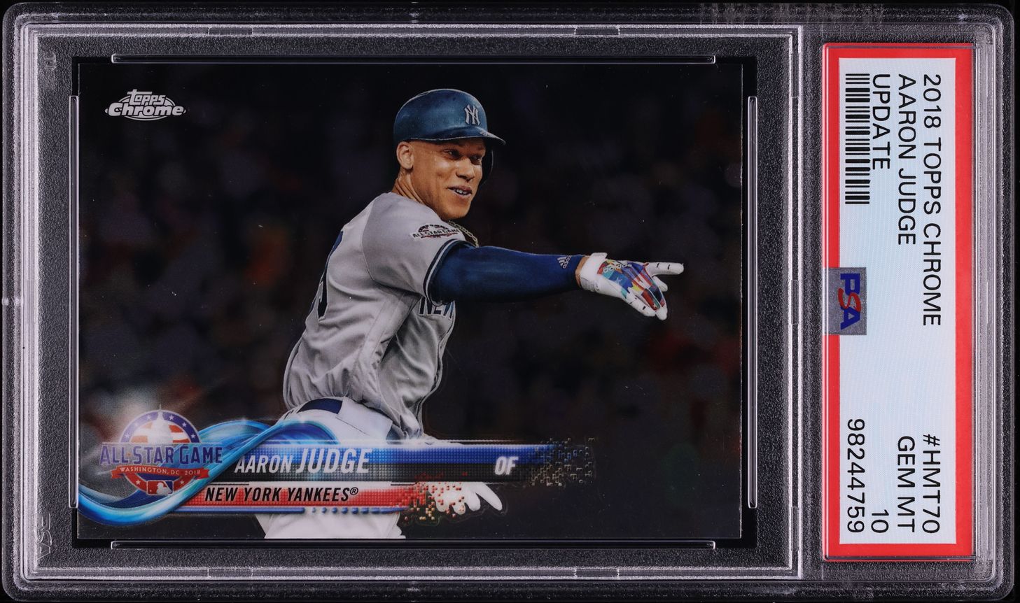 2018 Topps Chrome Update Aaron Judge #HMT70 PSA 10 GEM MINT